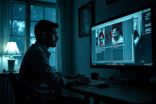 Tamilblaster: The Truth About Online Movie Piracy A collage depicting Tamil cinema, online streaming platforms, and legal notices.